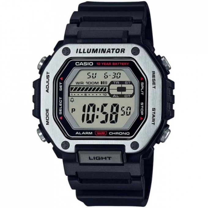 Наручные часы мужские CASIO MWD-110H-1A черные 1211659