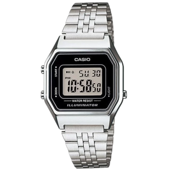 Наручные часы унисекс CASIO LA680WA-1D серебристые