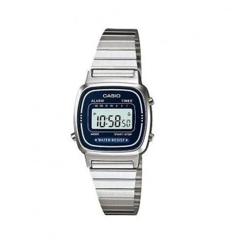 Наручные часы женские CASIO LA670WA-2D серебристые