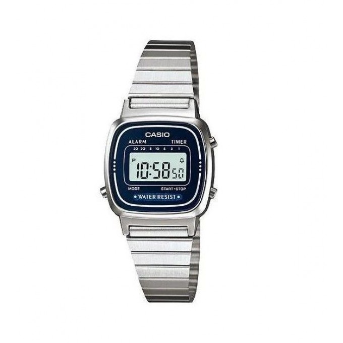 Наручные часы женские CASIO LA670WA-2D серебристые 79848