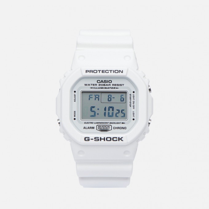 Наручные часы CASIO G-SHOCK белый, Размер ONE SIZE DW-5600MW-7