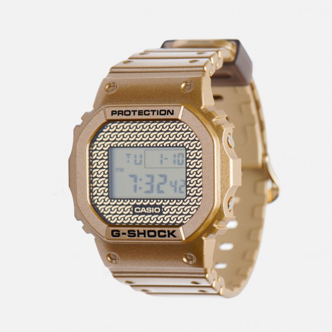 Наручные часы унисекс CASIO G-SHOCK Hip-Hop Gold Chain DWE-5600HG-1