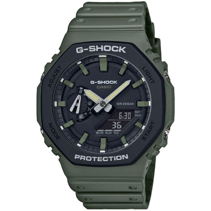 Наручные часы мужские CASIO хаки GA-2110SU-3A