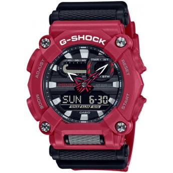 Наручные часы мужские CASIO GA-900-4A красные/черные