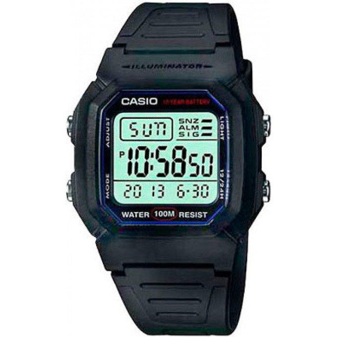 Наручные часы электронные мужские CASIO Collection W-800H-1A