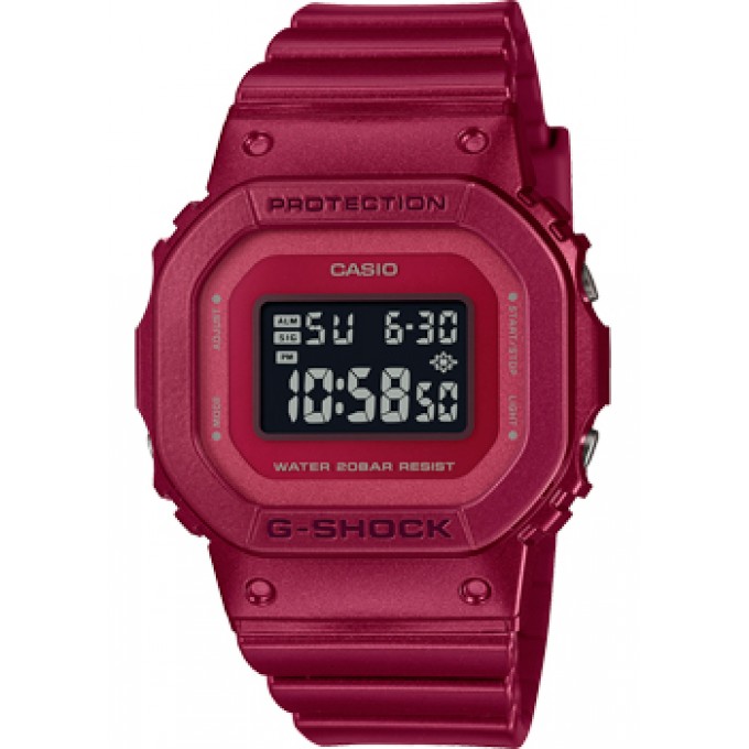 Японские наручные женские часы CASIO GMD-S5600RB-4. Коллекция G-Shock W240687